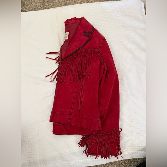Jackets & Blazers - Vintage Cripple Creek red fringe jacket
